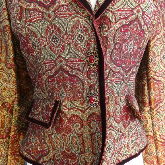 I. C. E. Damask Exquisite Women's Blazer Size 4 - Picture 3 of 6